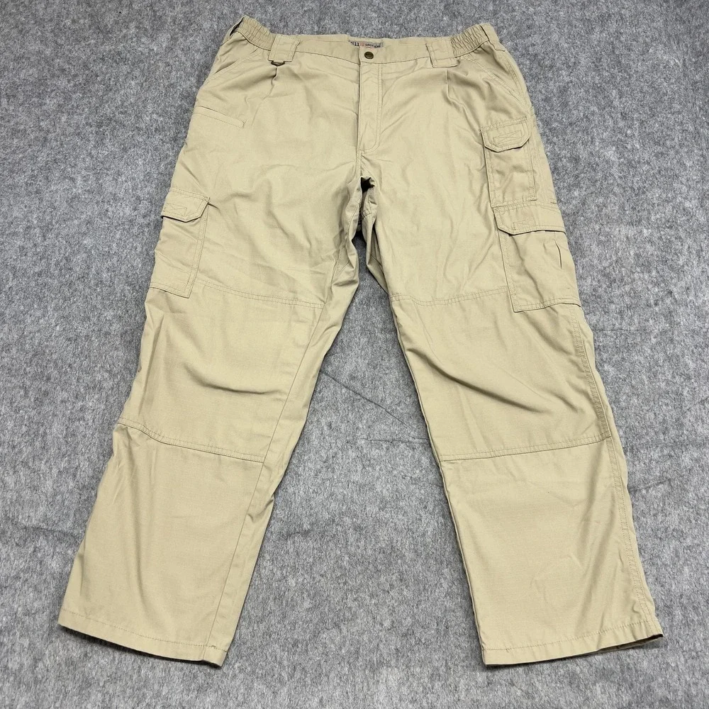 5.11 Tactical Pants Mens 40x30 Tan Cargo Ripstop Utility Outdoor Hiking Workwear